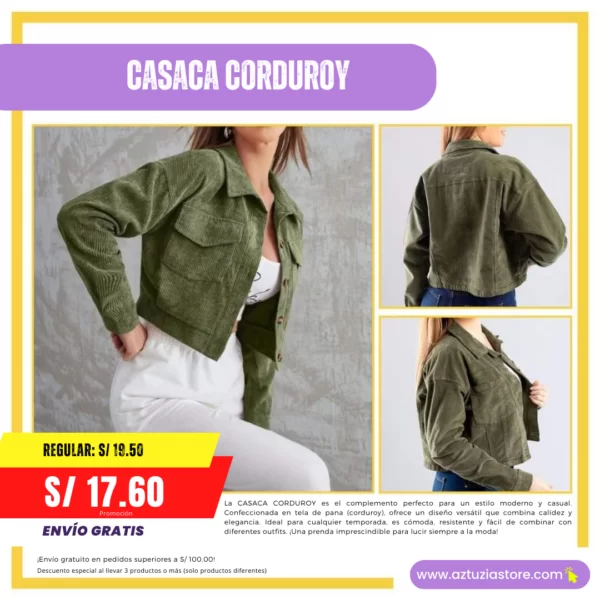 CASACA CORDUROY