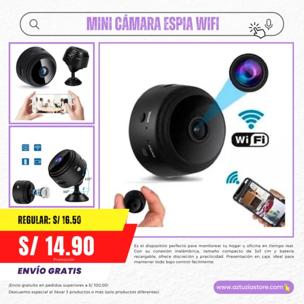 MINI CÁMARA ESPIA WIFI