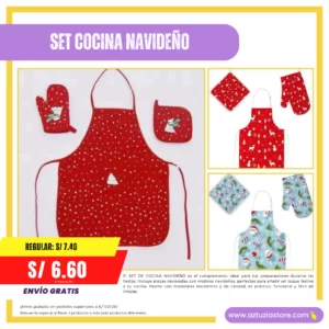 SET COCINA NAVIDEÑO