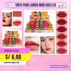 TINTA PARA LABIOS MOD HUELLITA